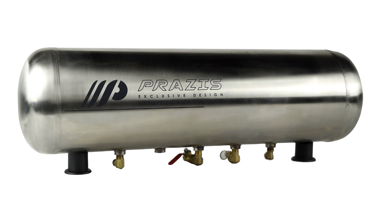 PRAZIS 15L ステンレス　エアータンク｜15L stainless steel air tank / Cylindrical base